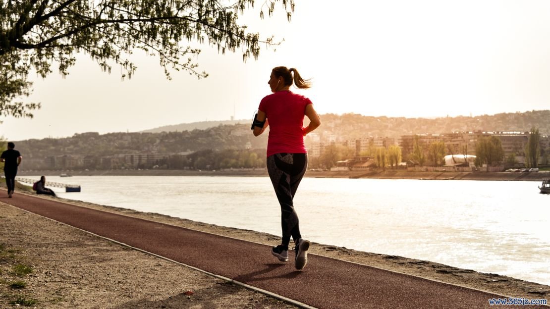 Margaret Island's running track is a big hit with locals and visitors.