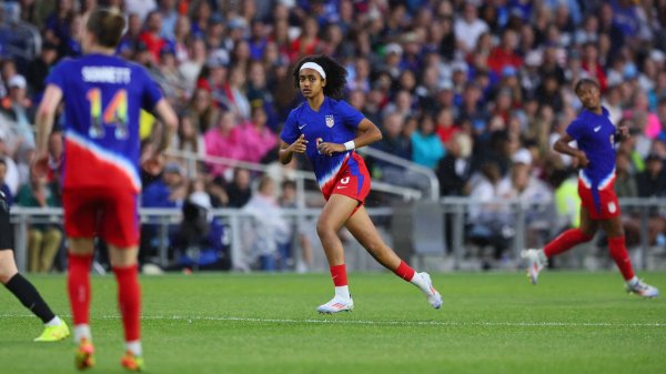   Lily Yohannes, 16, scores on her international debut for the US women’s team